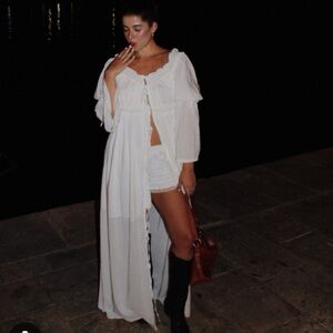 Reformation Collection Cabrini Maxi Dress in Ivory Size 4